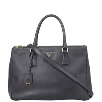 Prada Saffiano Lux Galleria Double Zip Tote Medium Front
