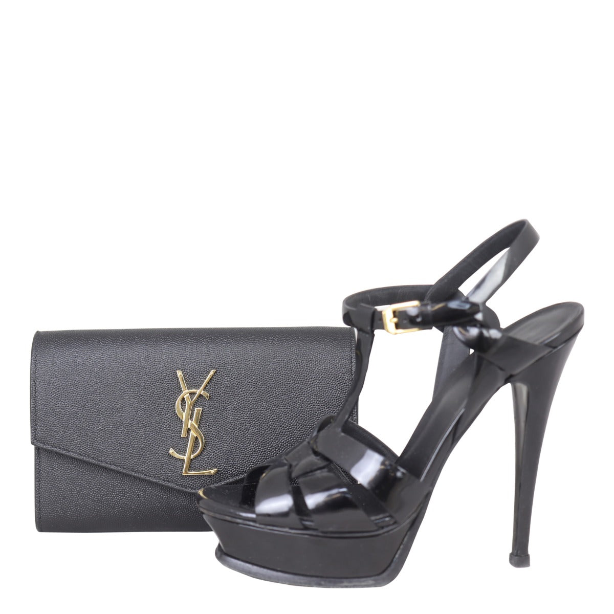 Saint Laurent Uptown Chain Wallet Shoe
