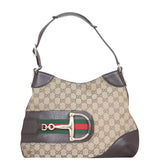 Gucci GG Canvas Hasler Hobo Front
