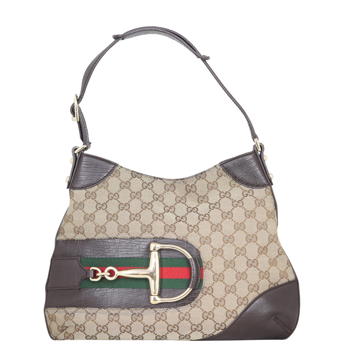 Gucci GG Canvas Hasler Hobo Front
