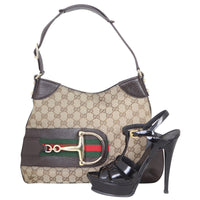 Gucci GG Canvas Hasler Hobo Shoe
