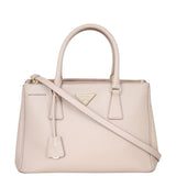 Prada Saffiano Lux Galleria Double Zip Tote Small Front
