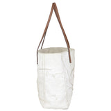 Prada Linen Logo Tote Side
