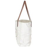 Prada Linen Logo Tote Side
