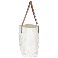 Prada Linen Logo Tote Side
