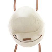 Prada Linen Logo Tote Whole interior
