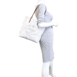 Prada Linen Logo Tote Mannequin
