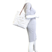 Prada Linen Logo Tote Mannequin
