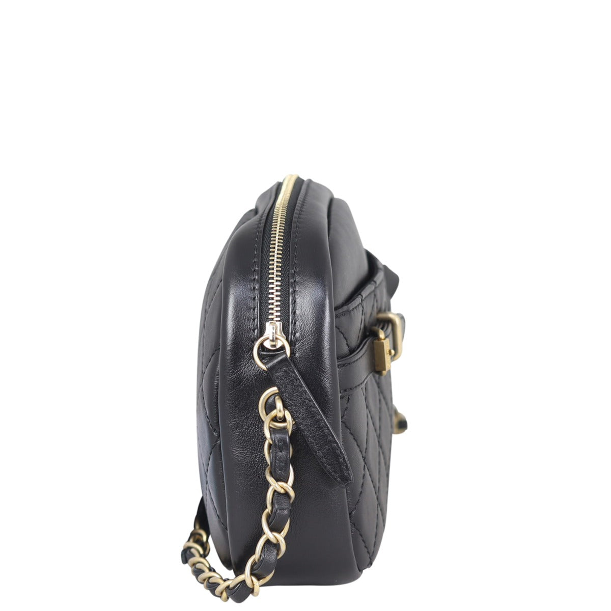 Chanel CC Buckle Camera Case Side
