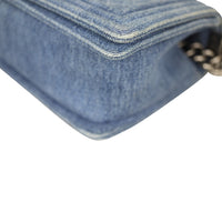 Chanel Boy Old Medium Denim Corner
