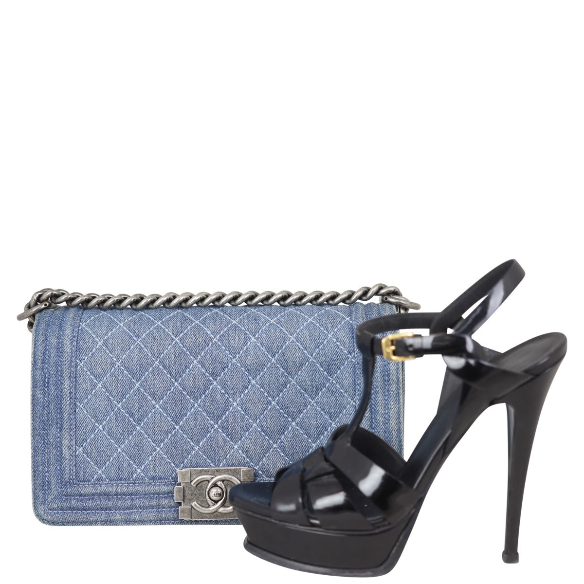 Chanel Boy Old Medium Denim Shoe
