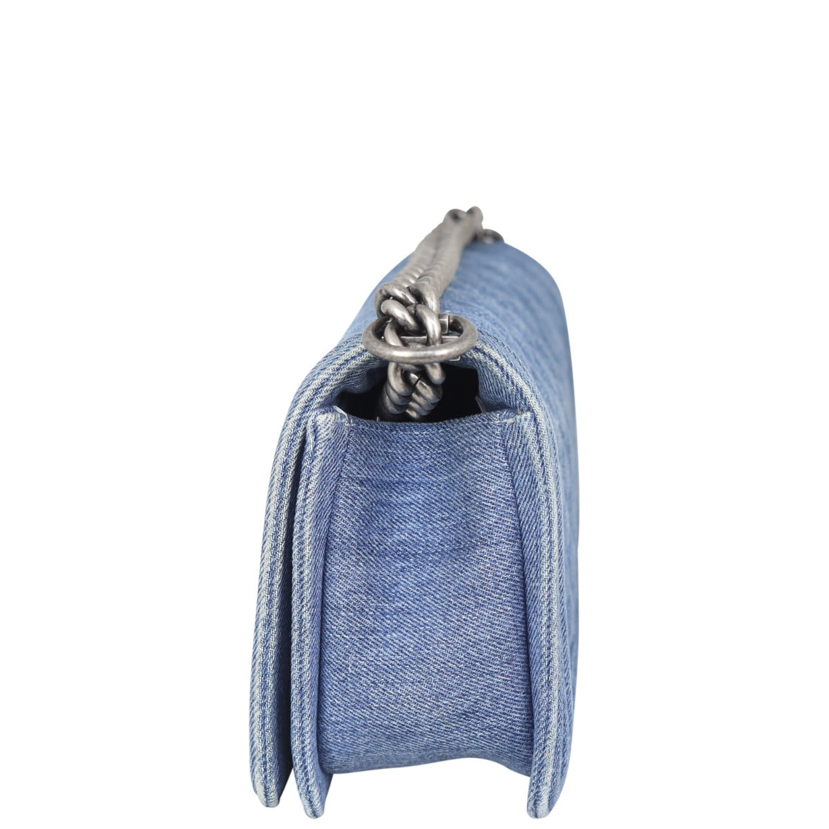 Chanel Boy Old Medium Denim Side
