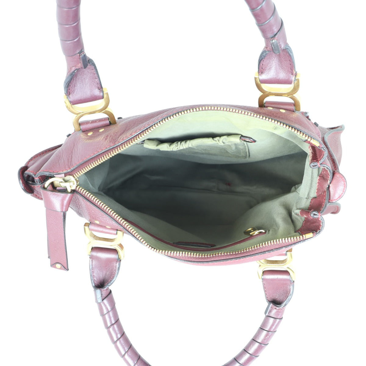 Chloe Marcie Medium Satchel Whole interior
