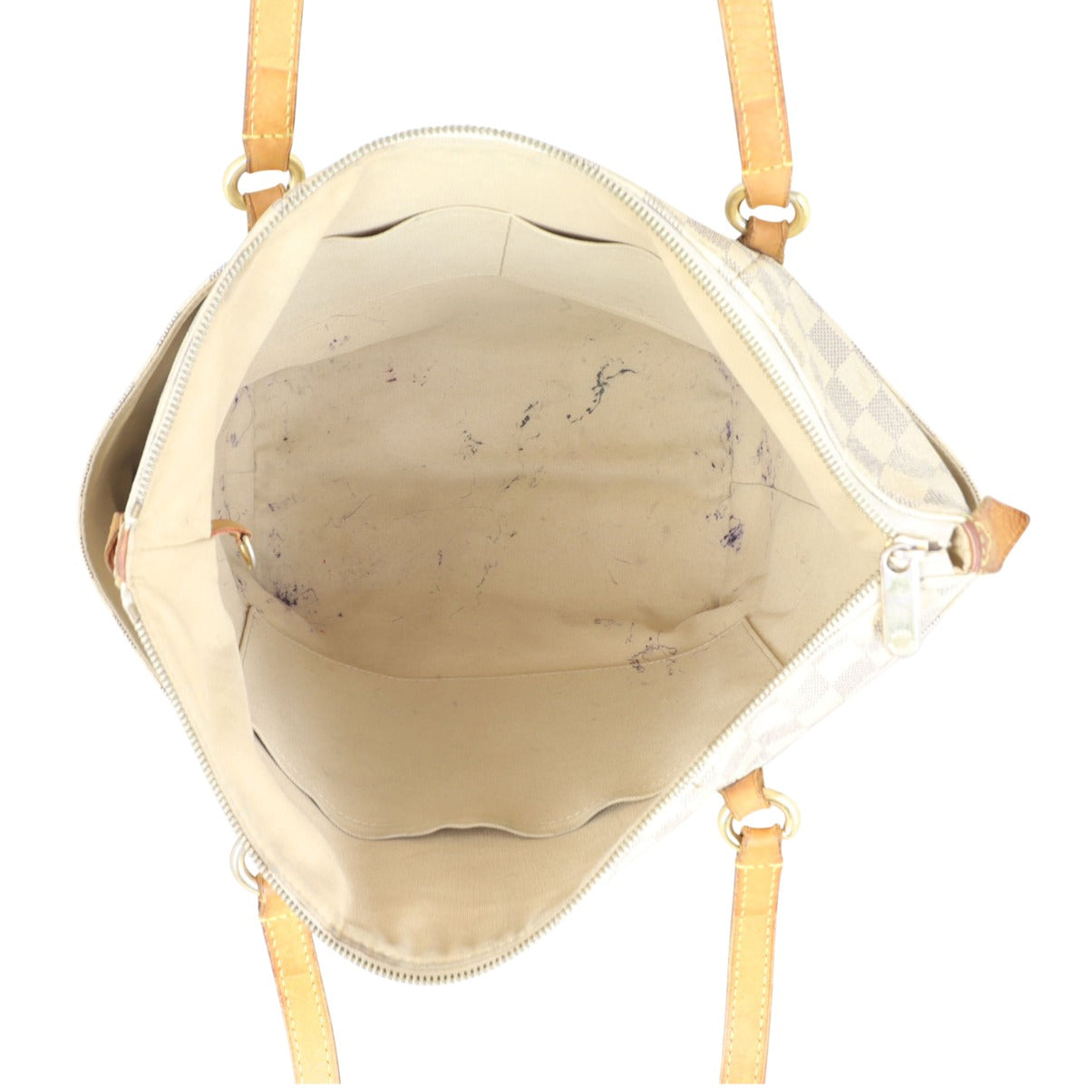 Louis Vuitton Totally MM Damier Azur Whole interior
