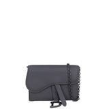 Dior Ultramatte Saddle Pouch Nano Front with strap