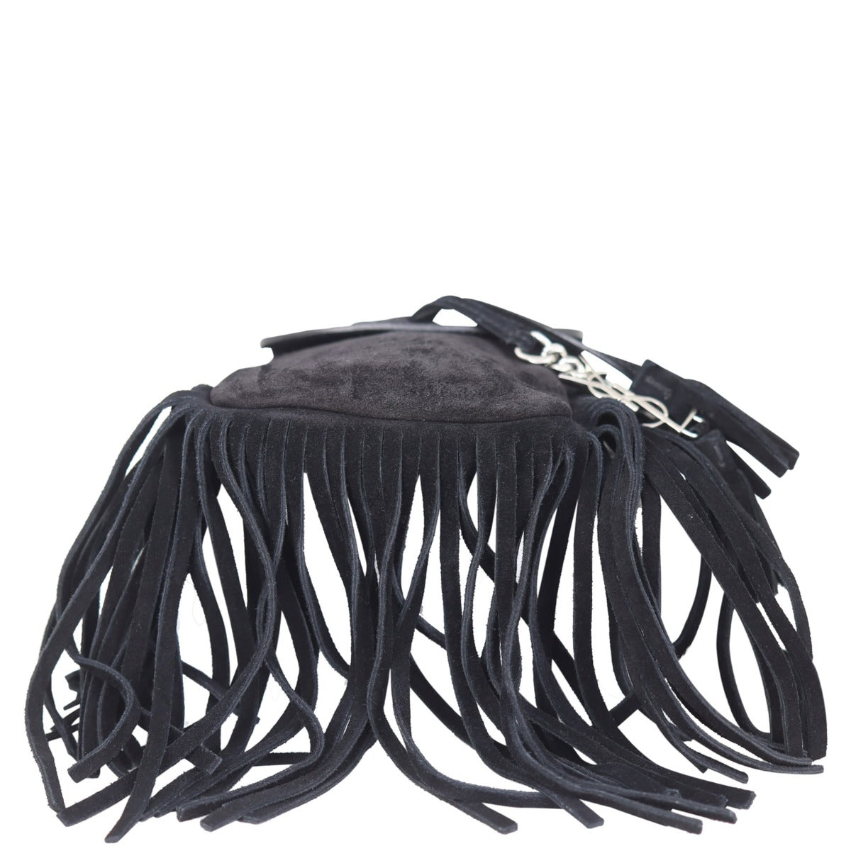 Saint Laurent Anita Suede Fringe Mini Base