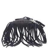 Saint Laurent Anita Suede Fringe Mini Base
