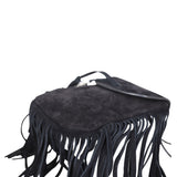 Saint Laurent Anita Suede Fringe Mini Corner Close up