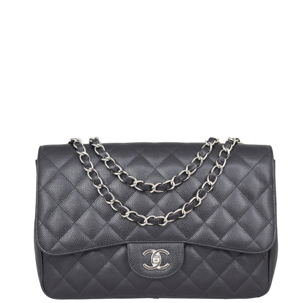 Chanel Classic Single Flap Jumbo Front