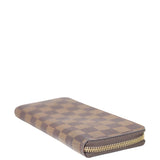 Louis Vuitton Clemence Wallet Damier Ebene Corner
