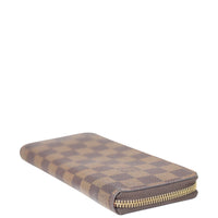 Louis Vuitton Clemence Wallet Damier Ebene Corner
