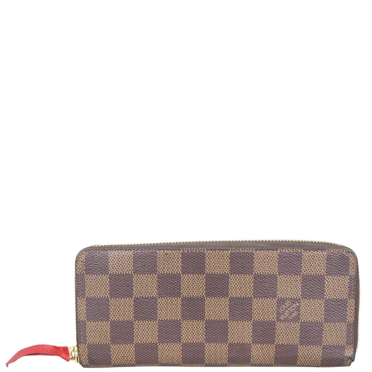 Louis Vuitton Clemence Wallet Damier Ebene Front
