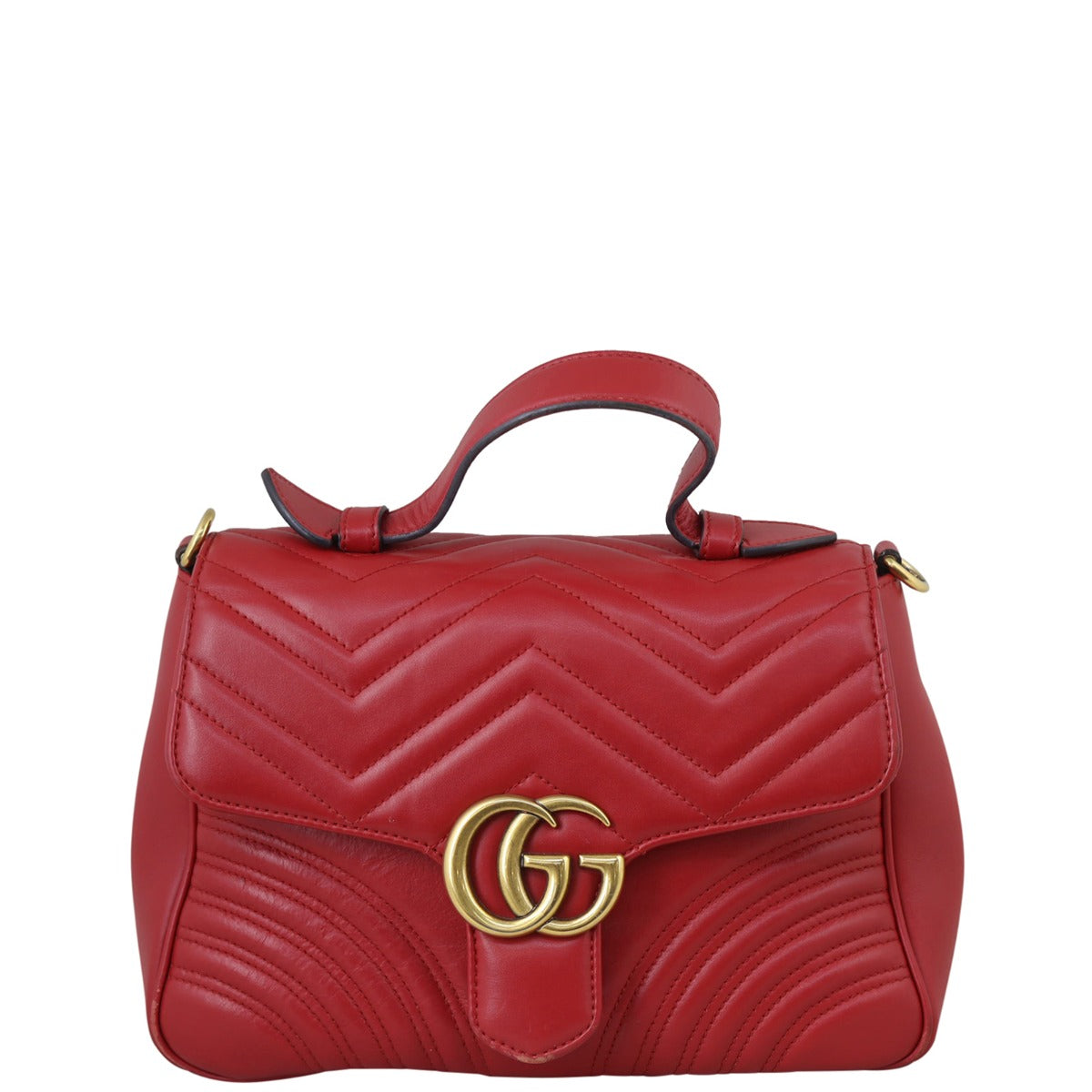 Gucci GG Marmont Small Top Handle Bag Front
