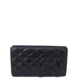 Chanel Ligne Cambon Yen Wallet Front
