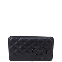 Chanel Ligne Cambon Yen Wallet Front

