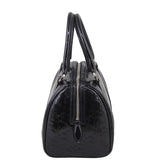 Dior Embossed Patent Mini Boston Bag Side
