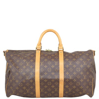 Louis Vuitton Keepall 50 Bandouliere Monogram Front
