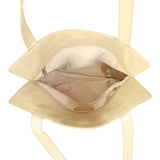 Chanel CC Caviar Tote Whole interior
