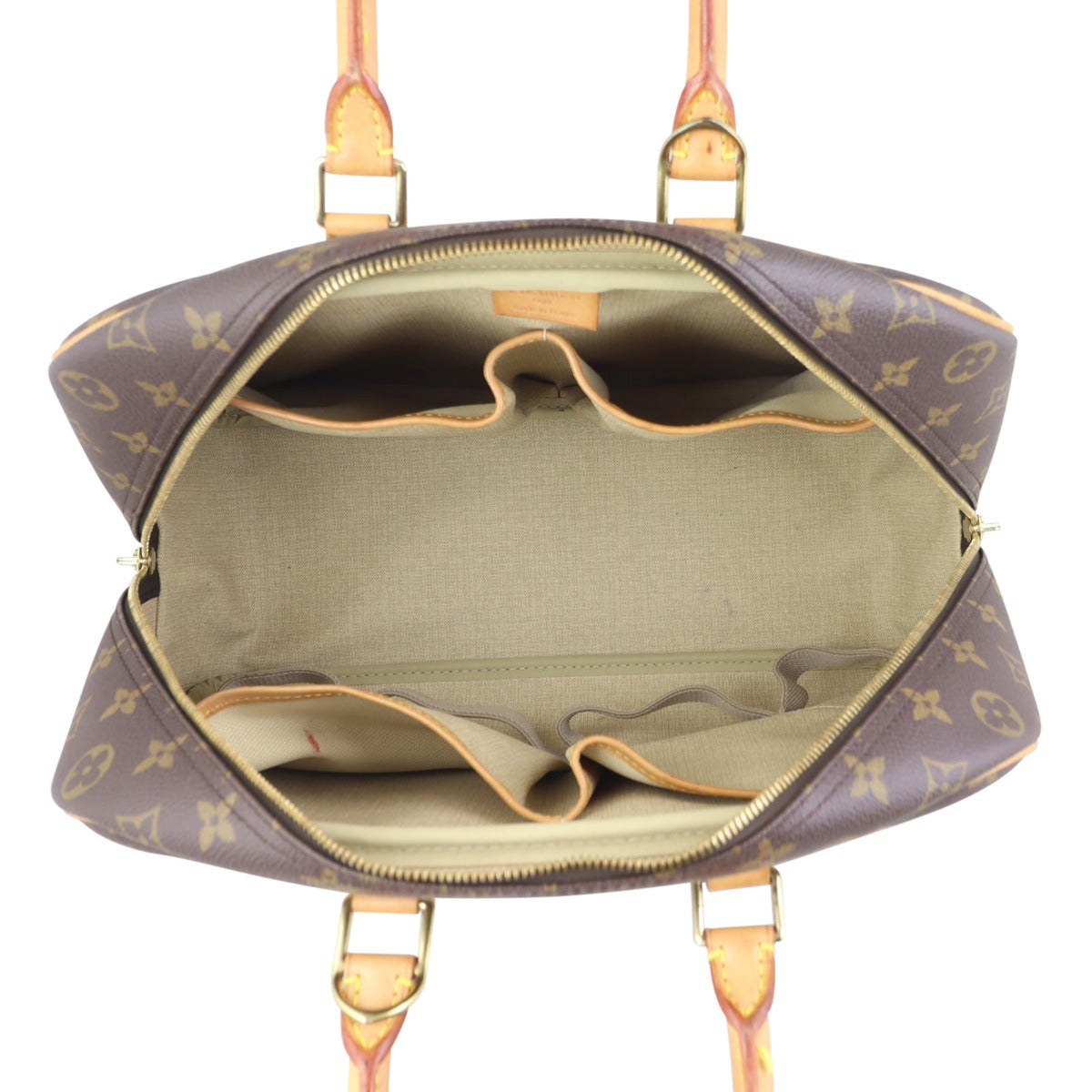 Louis Vuitton Deauville Bowling Vanity Monogram Whole interior
