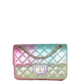 Chanel Rainbow Metallic Reissue Mini Flap Bag Front