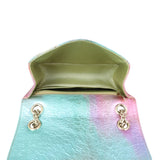 Chanel Rainbow Metallic Reissue Mini Flap Bag Whole interior

