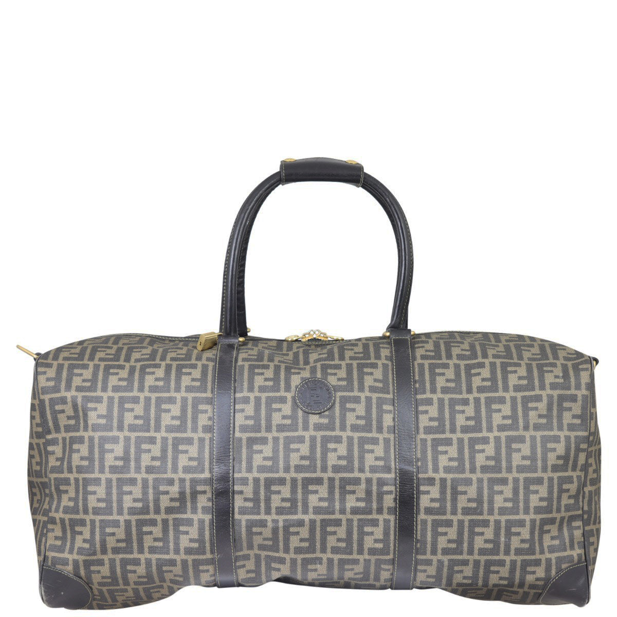 Fendi Zucca Duffle Bag Front