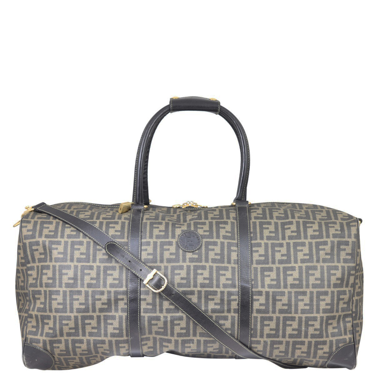 Fendi Zucca Duffle Bag Front