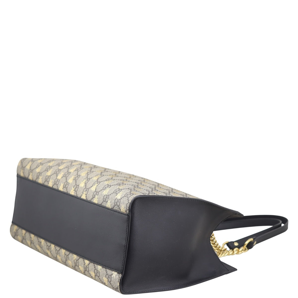 Gucci GG Supreme Bees Medium Padlock Tote Corner
