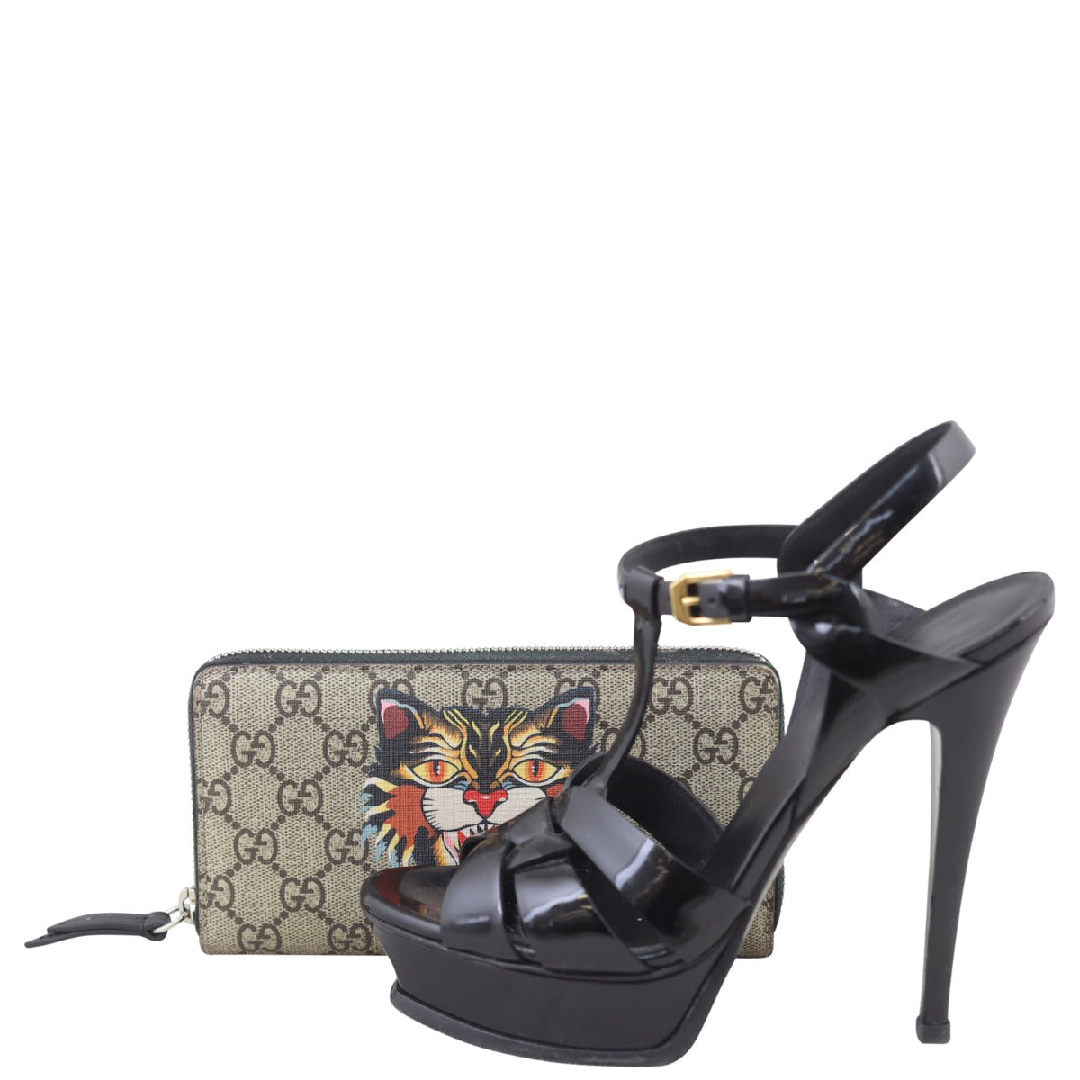 Gucci GG Supreme Angry Cat Zip Around Wallet – Luxe.It.Fwd