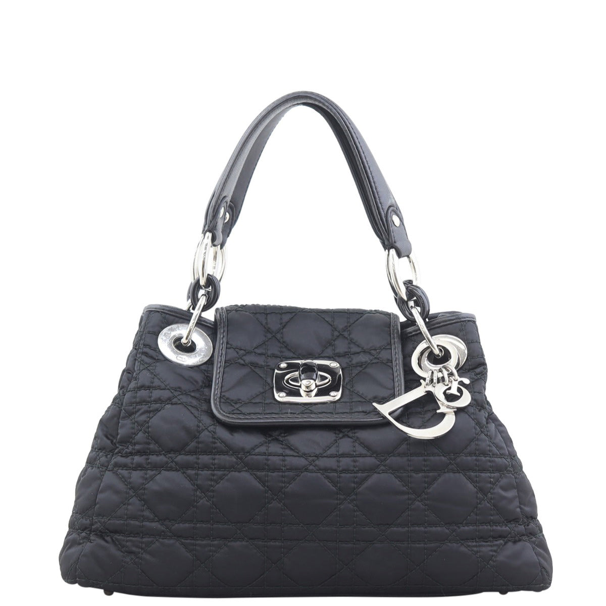 Dior Charming Nylon Cannage Tote Front
