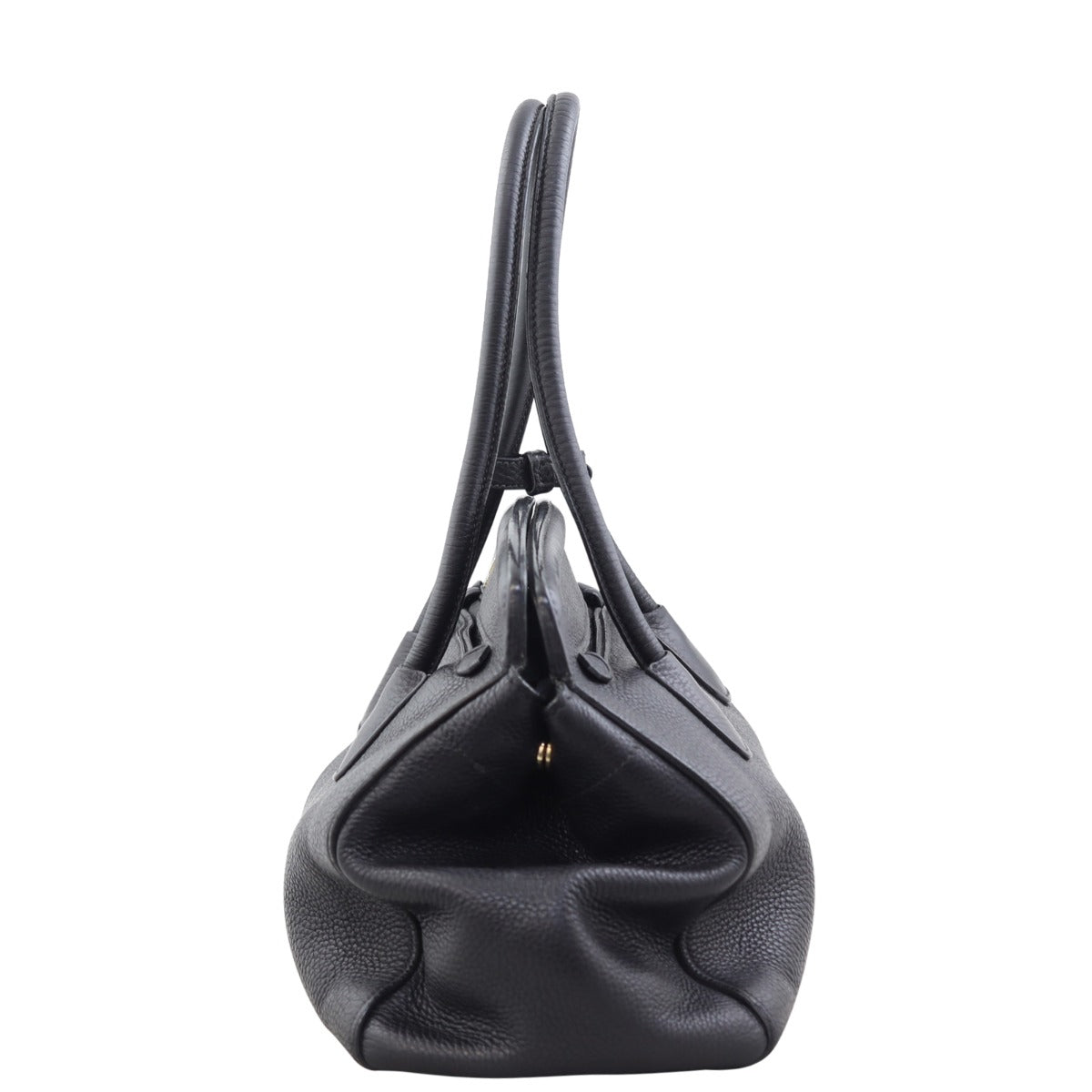 Prada Vitello Daino Two Way Tote Side
