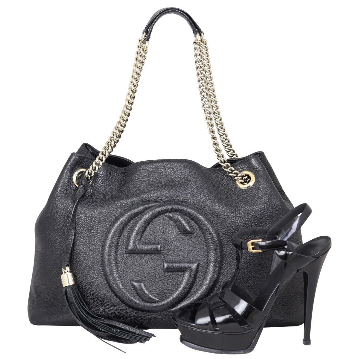 Gucci Soho Chain Shoulder Bag Medium Shoe
