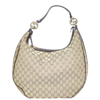 Gucci GG Canvas Twins Hobo Front
