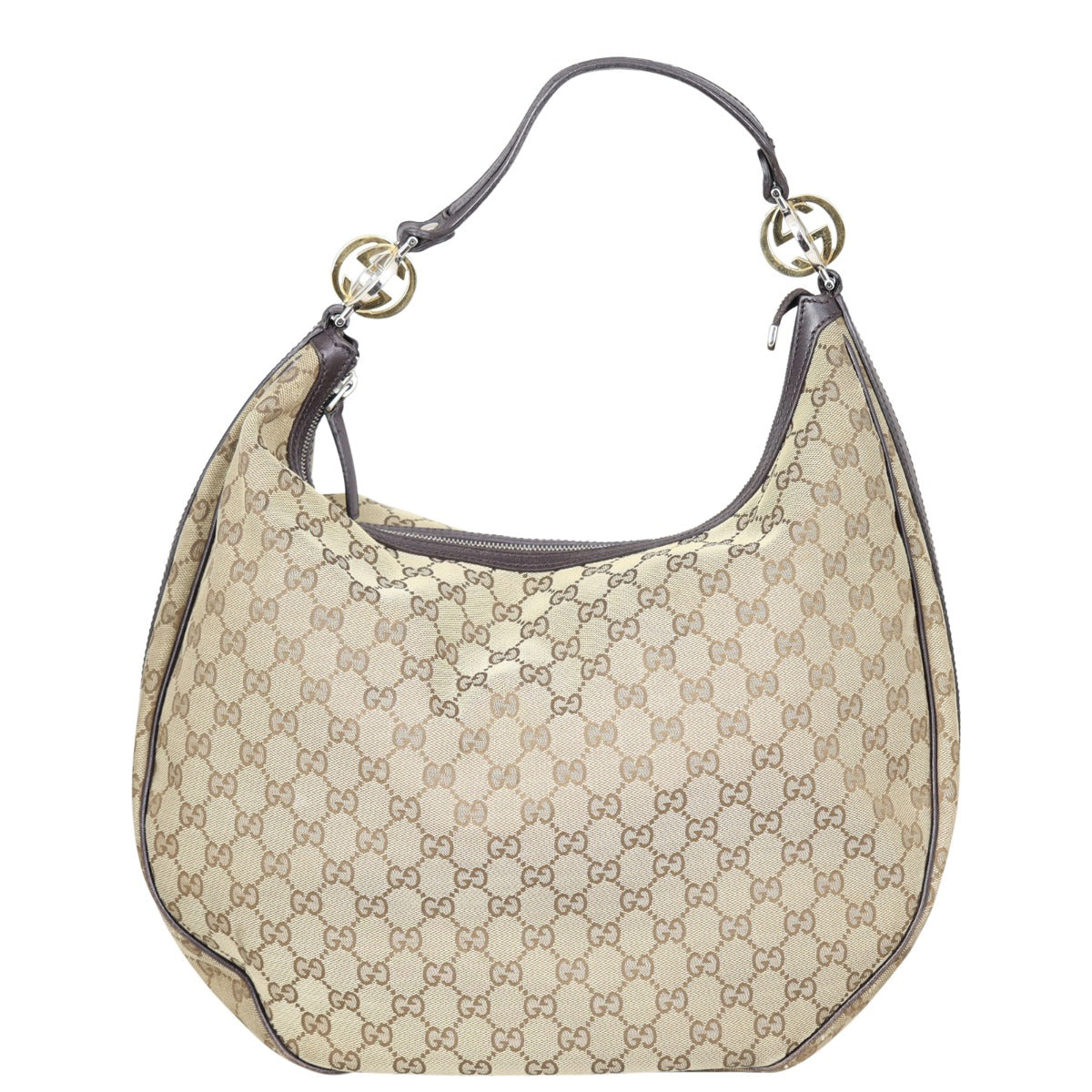 Gucci GG Canvas Twins Hobo Front
