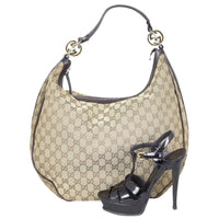 Gucci GG Canvas Twins Hobo Shoe
