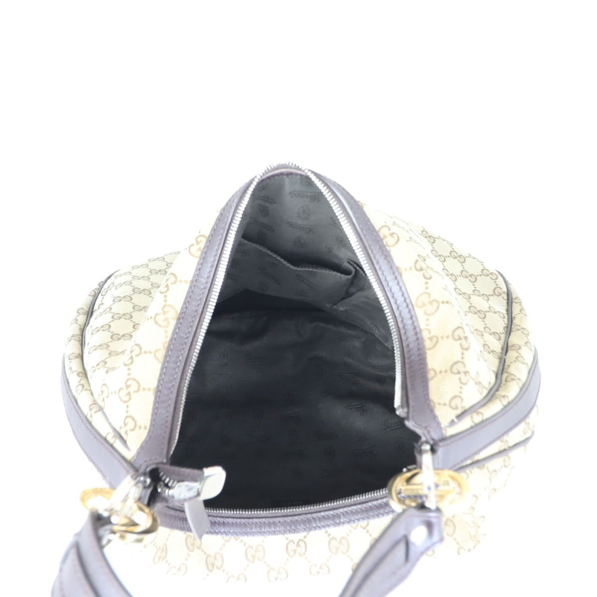 Gucci GG Canvas Twins Hobo Whole interior
