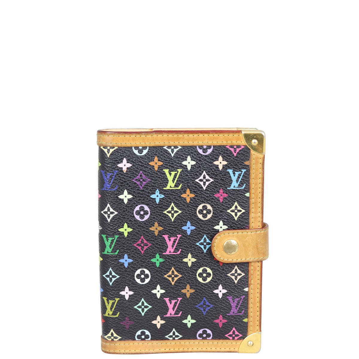 Louis Vuitton Small Ring Agenda Cover Monogram Multicolore Front
