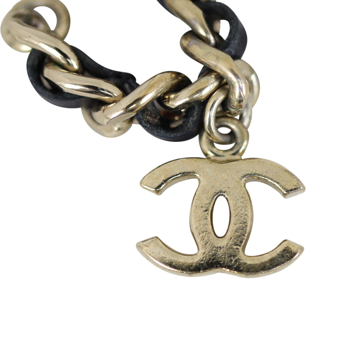 Chanel Logo Charm Bracelet Front

