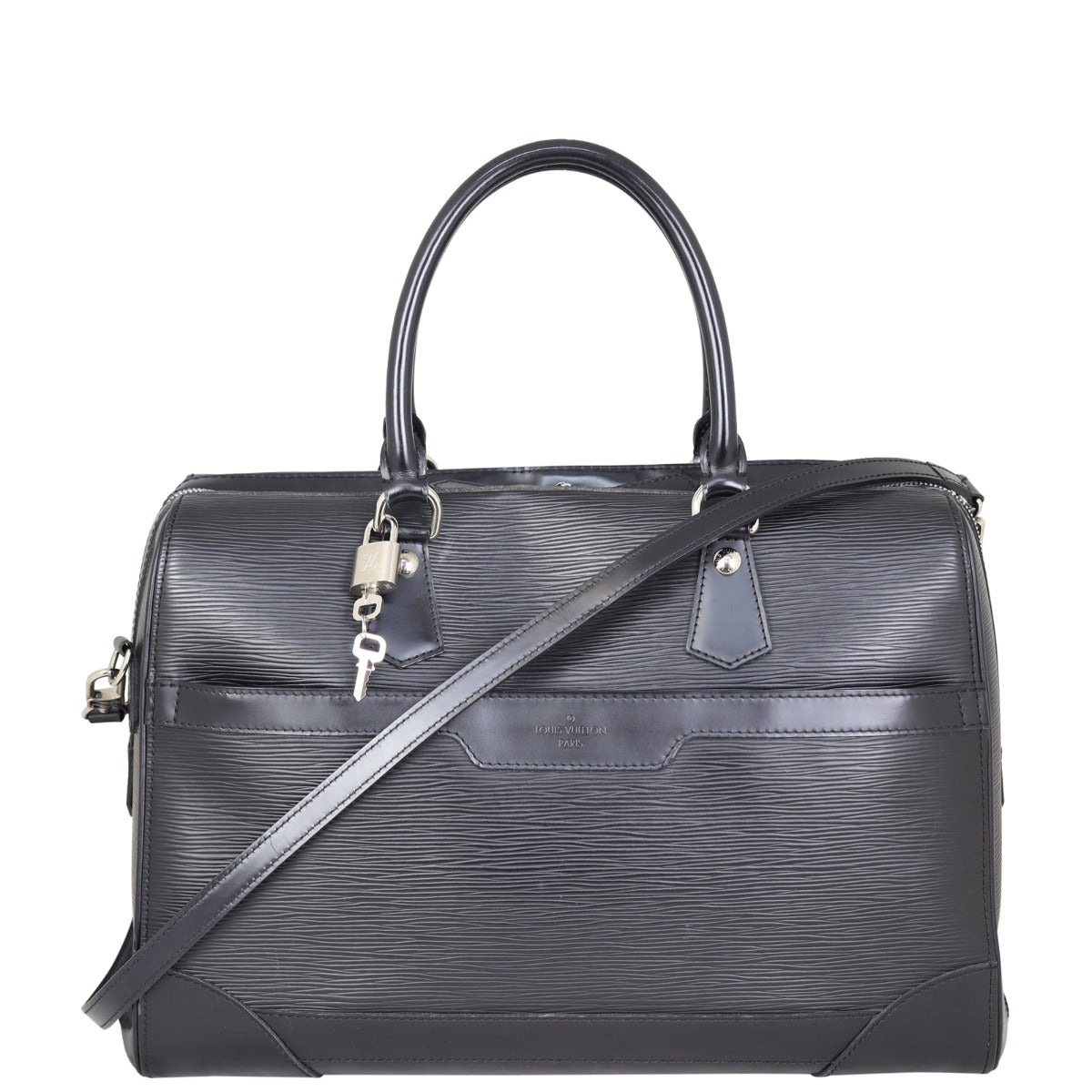 Louis Vuitton Sac de Ville Bourget Satchel Epi Front
