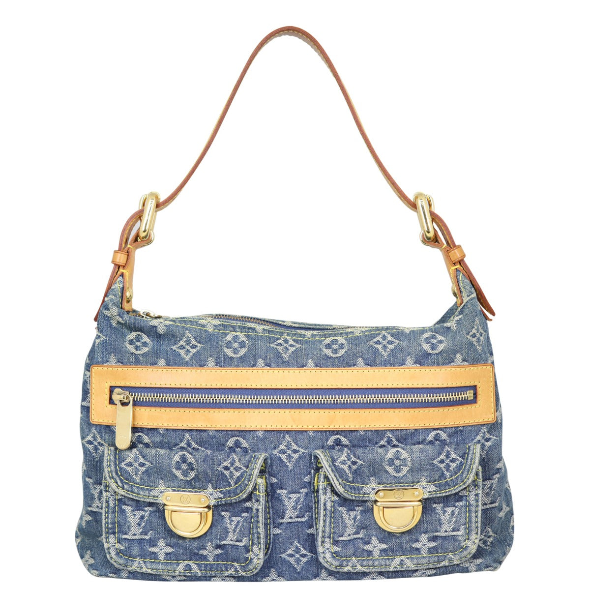 Louis Vuitton Denim Baggy PM Front
